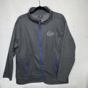 Florida Gators Colosseum Jacket Small Gray Full Zip Lightweight Pockets Mens